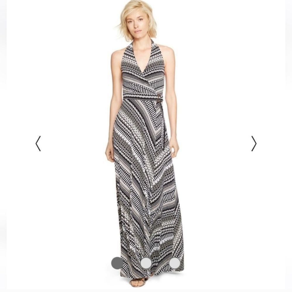White House Black Market Halter Maxi Dress Size 4